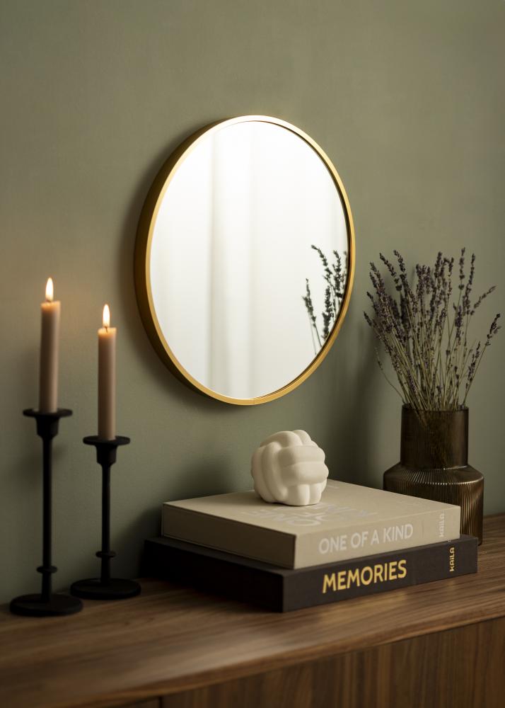 KAILA Miroir Rond - Edge Or diamètre 40 cm