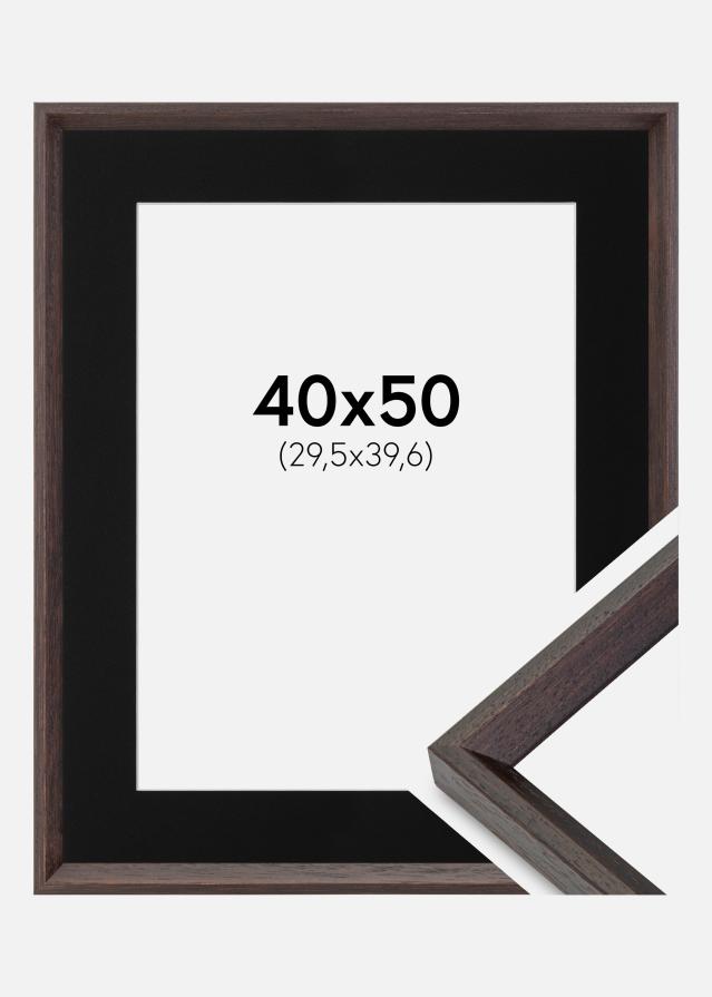 Cadre Globe Expresso 40x50 cm - Passe-partout Noir 12x16 pouces