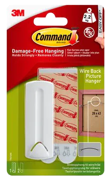 Accroche-tableau pour câble 3M Command Blanc - 2,2 kg