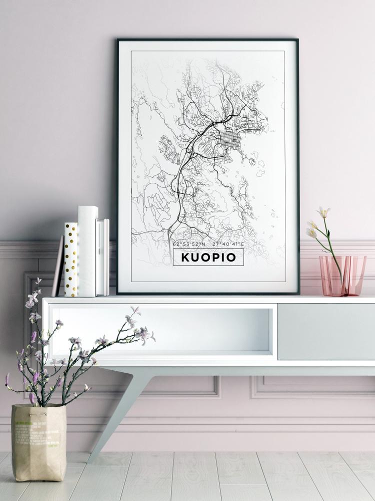 Map - Kuopio - White