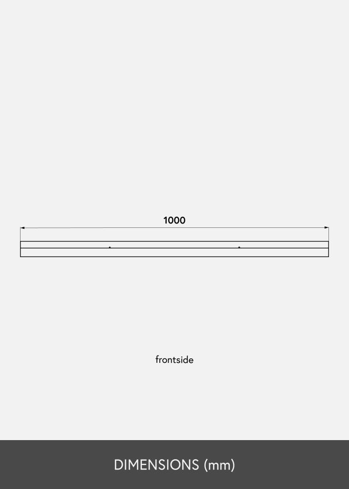 Étagère porte-cadres Chêne 100 cm