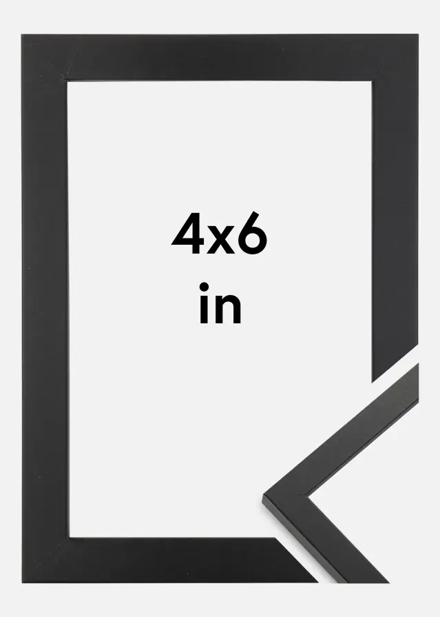 Cadre Trendy Verre Acrylique Noir 4x6 inches (10,16x15,2 cm)