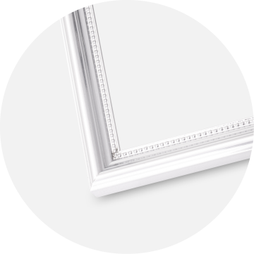 Cadre Gala Argent 40x60 cm - Passe-partout Blanc 32,9x48,3 cm (A3+)