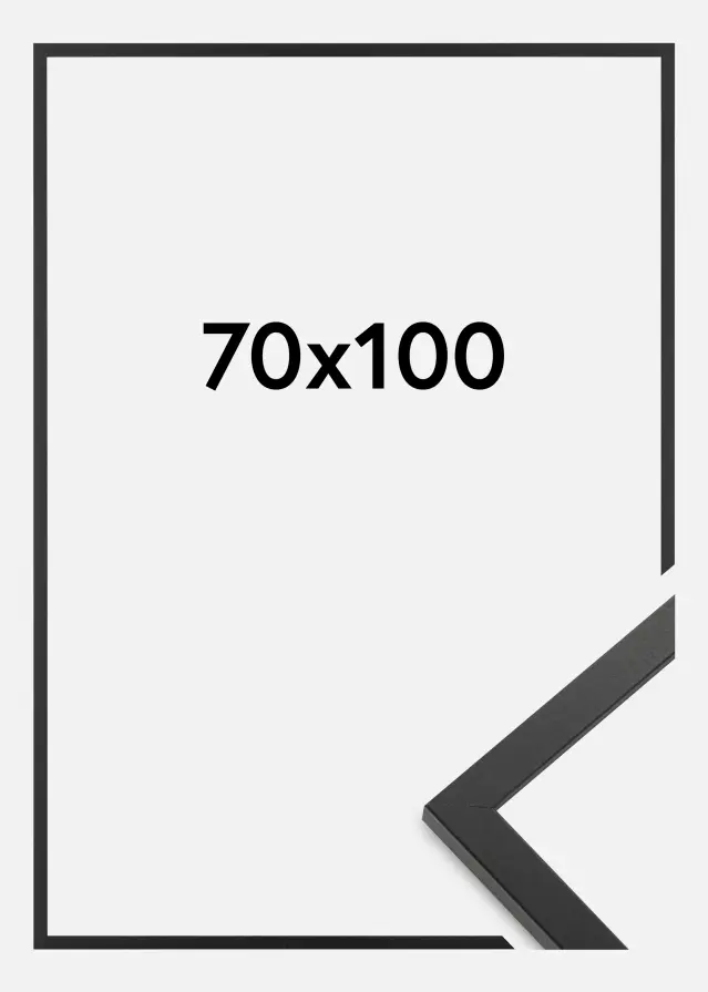 Cadre Trendy Verre Acrylique Noir 70x100 cm