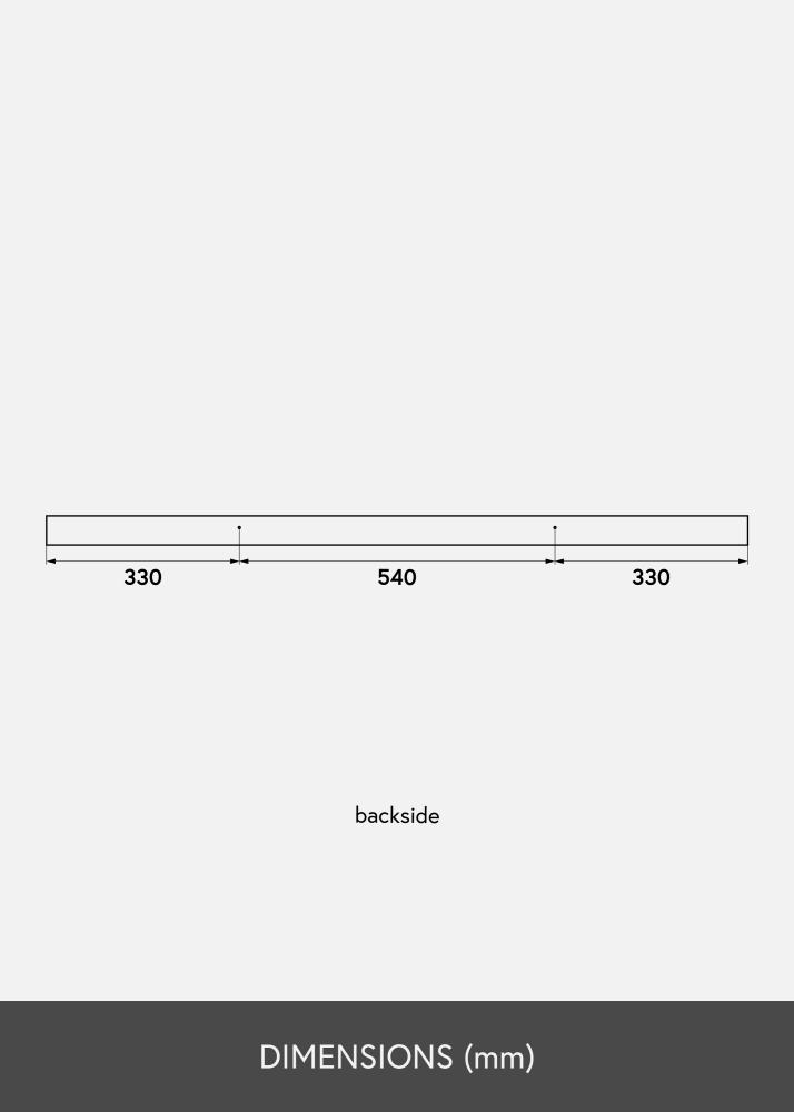 Étagère porte-cadres Blanc 120 cm