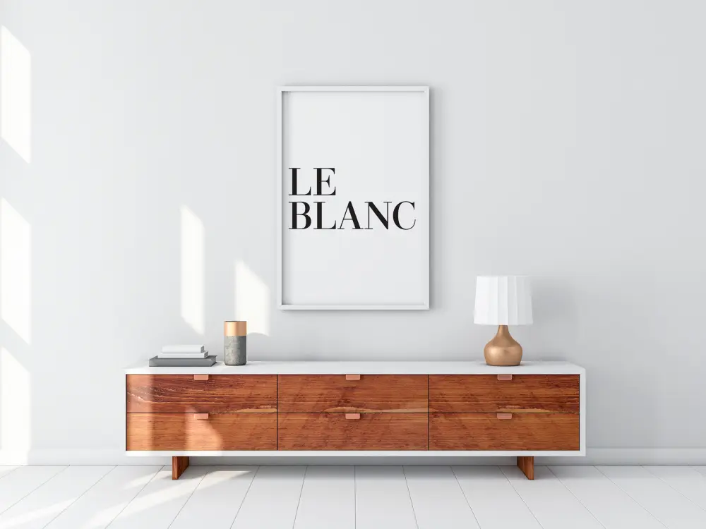 Le blanc Poster