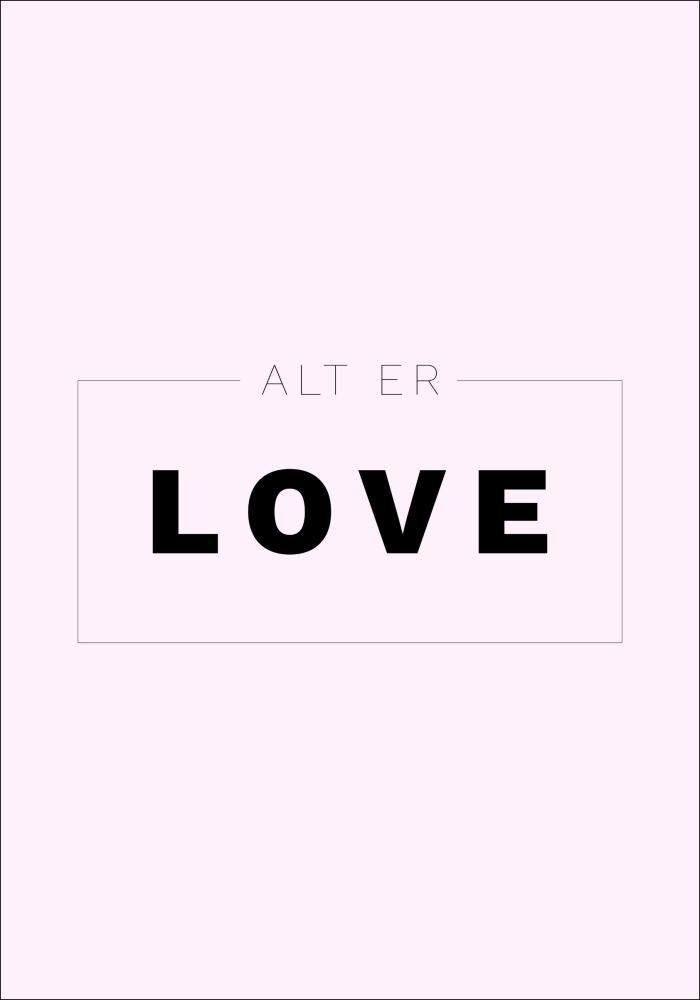 Citation - Skam - Alt er love - Rose Poster