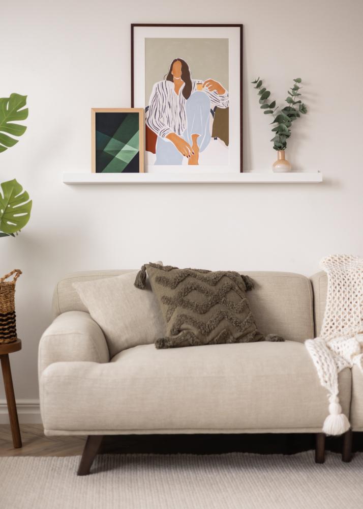 KAILA Étagère Murale Blanche 120 cm