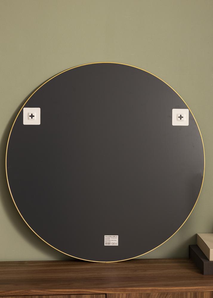 KAILA Round Mirror - Thin Brass diamètre 80 cm