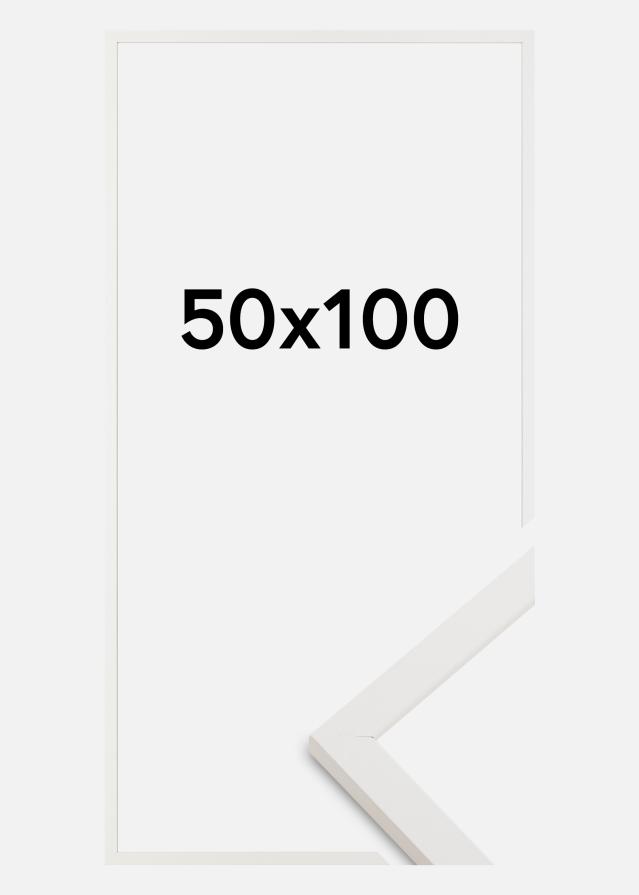 Cadre Trendy Verre Acrylique Blanc 50x100 cm