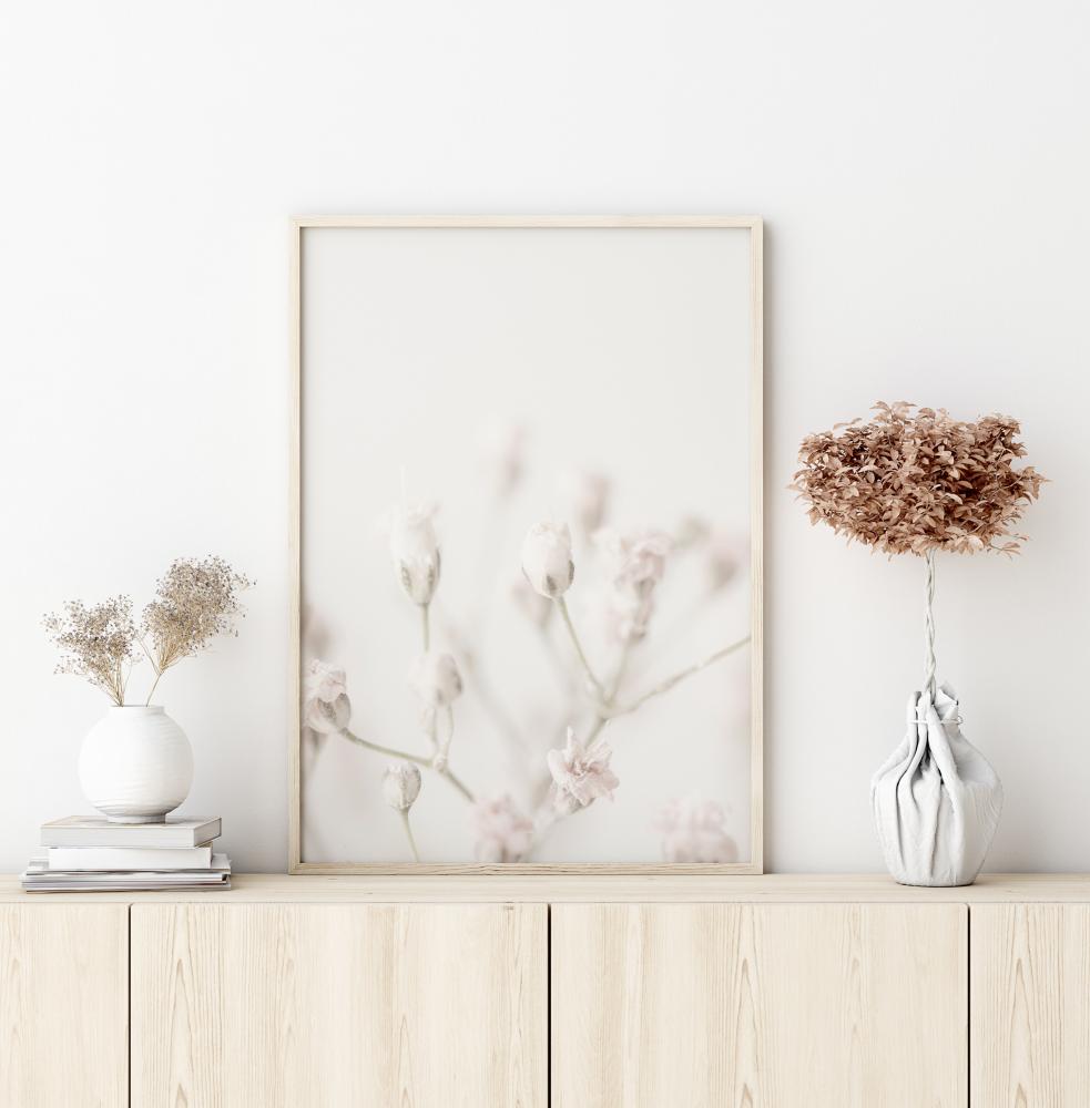 Pink Small Flowers Poster