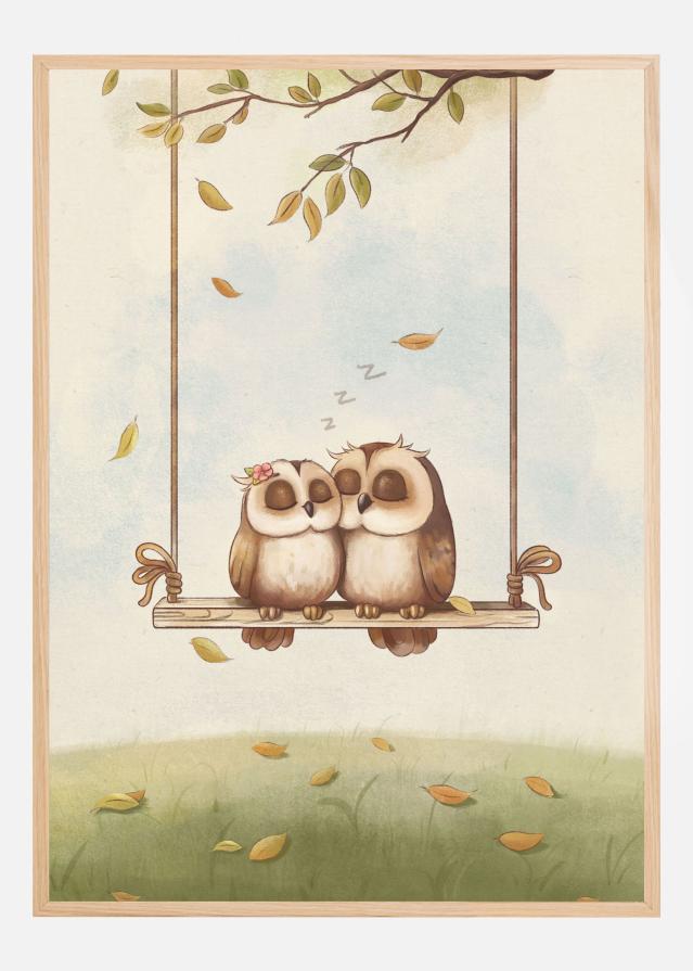 Owls in love Poster