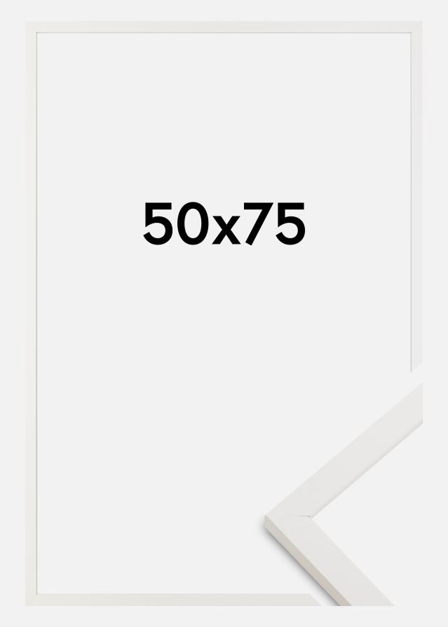 Cadre Trendy Verre Acrylique Blanc 50x75 cm