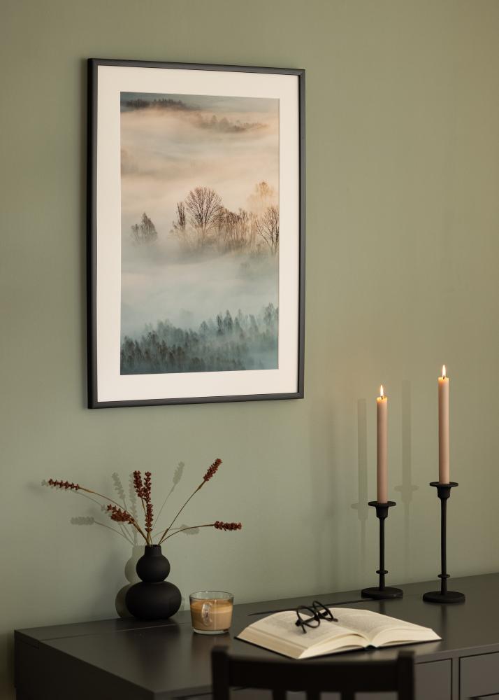 Cadre Budget Verre Acrylique Noir 50x70 cm