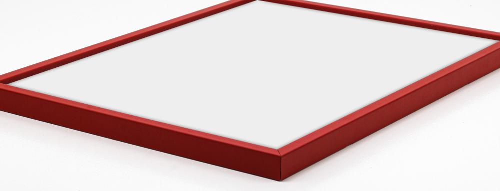 Cadre E-Line Rouge 50x70 cm - Passe-partout Blanc 42x59,4 cm