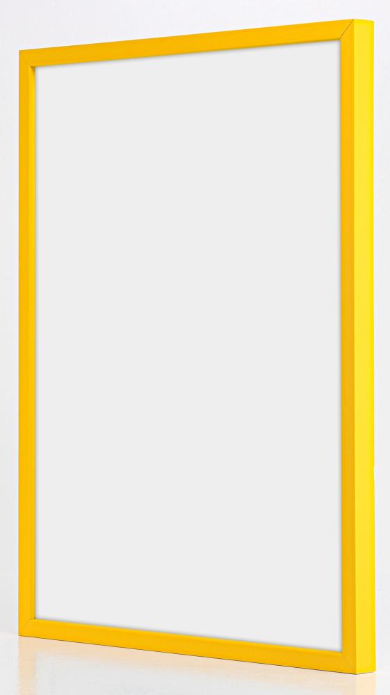 Cadre E-Line Jaune 30x40 cm - Passe-partout Blanc 18x27 cm