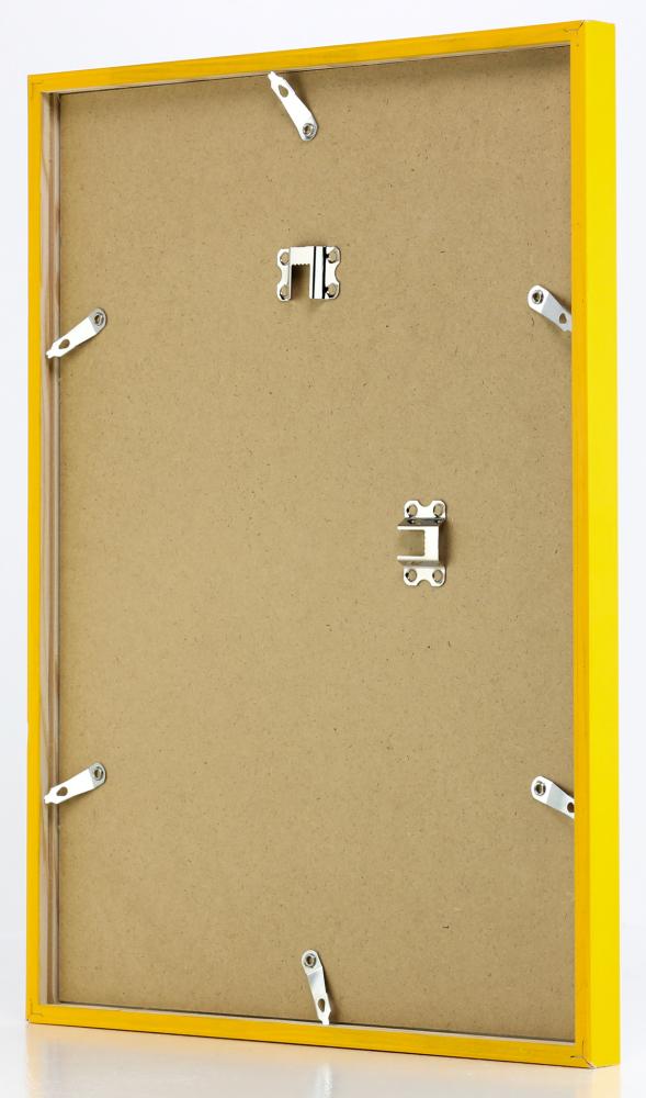 Cadre E-Line Jaune 50x70 cm - Passe-partout Blanc 33x56 cm