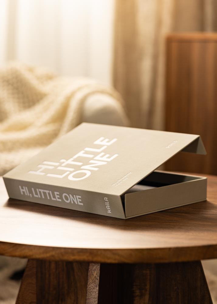 KAILA HI LITTLE ONE Grey - Coffee Table Photo Album (60 Pages Noires)