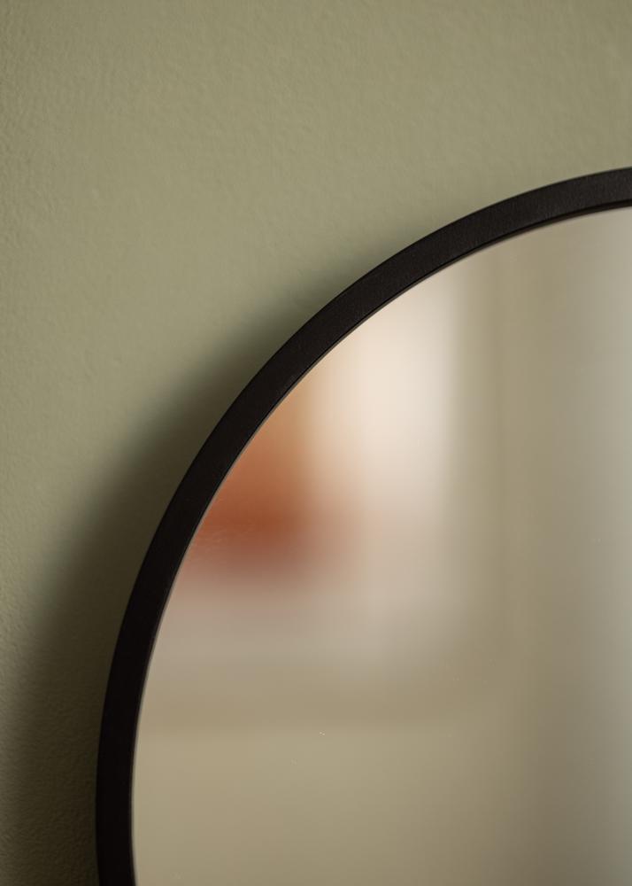 KAILA Miroir rond Edge Black diamètre 30 cm