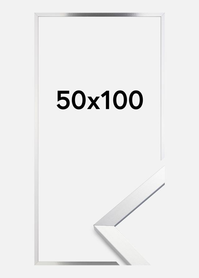 Cadre Trendy Verre Acrylique Argent 50x100 cm