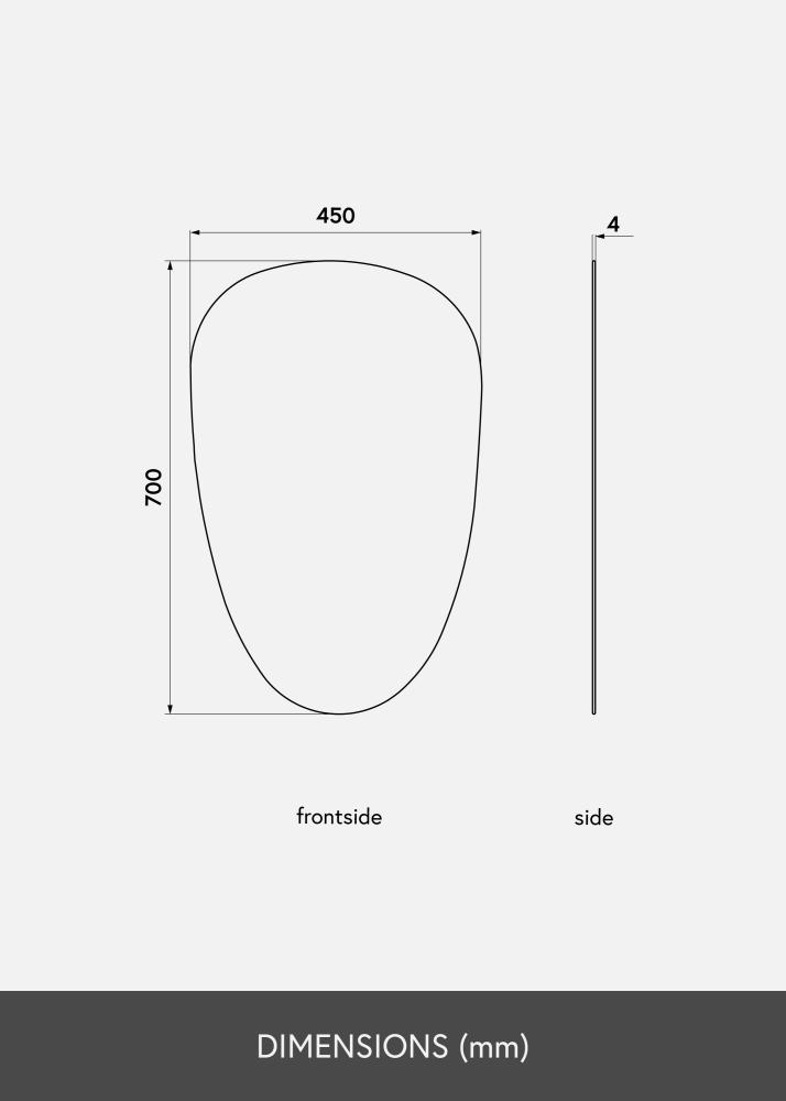 KAILA Miroir Shape II Dark Bronze 45x70 cm