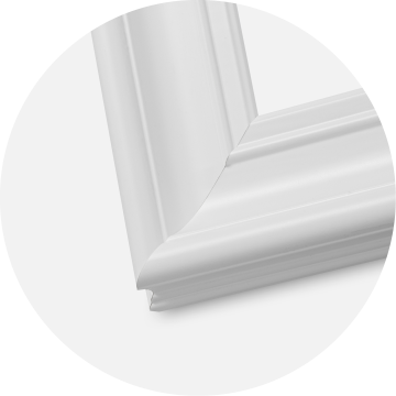 Cadre Mora Premium Blanc 30x30 cm - Passe-partout Blanc 8x8 inches