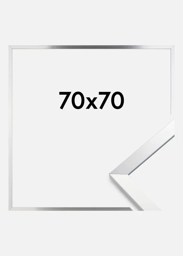 Cadre Trendy Verre Acrylique Argent 70x70 cm