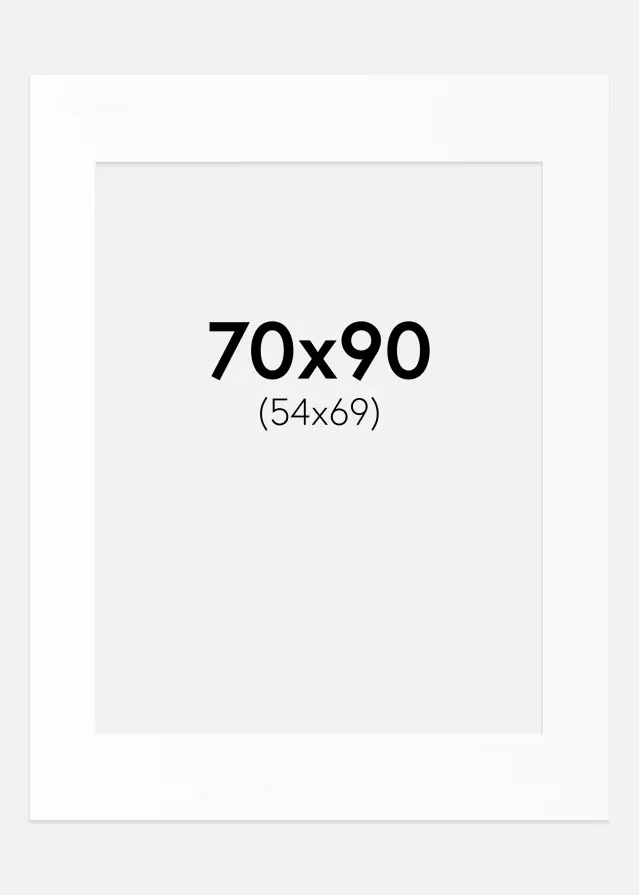 Passe-partout Canson Blanc (noyau blanc) 70x90 cm (54x69)