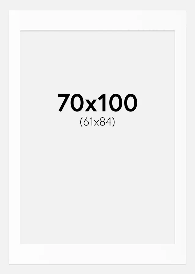 Passe-partout Canson Blanc (noyau blanc) 70x100 cm (61x84)