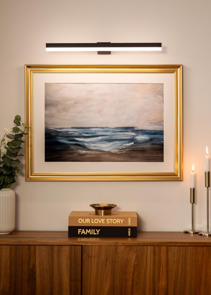 KAILA Radiate Cadre lumineux à piles 55 cm - Noir