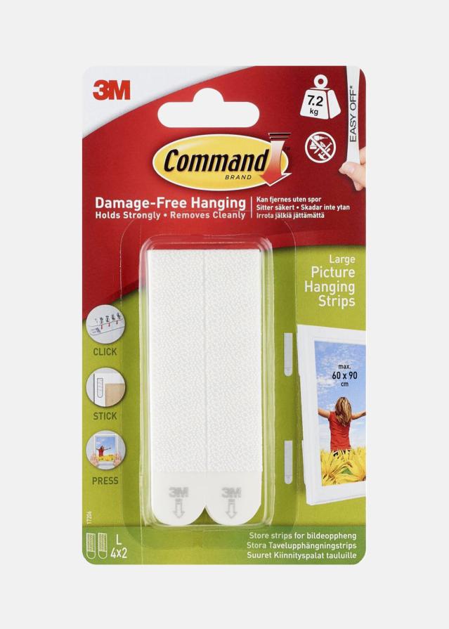 3M Command Large Fixation pour tableau Blanc - 7,2 kg