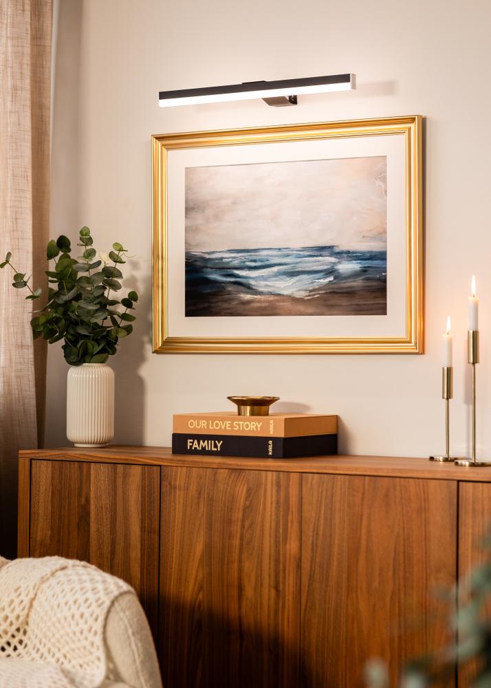 KAILA Radiate Cadre lumineux à piles 55 cm - Noir