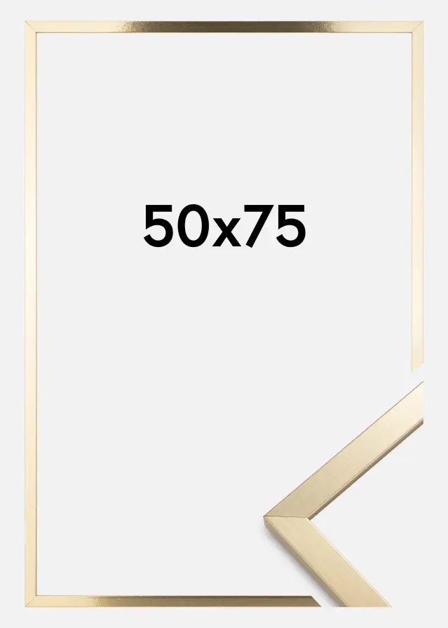 Cadre Trendy Verre Acrylique Or 50x75 cm