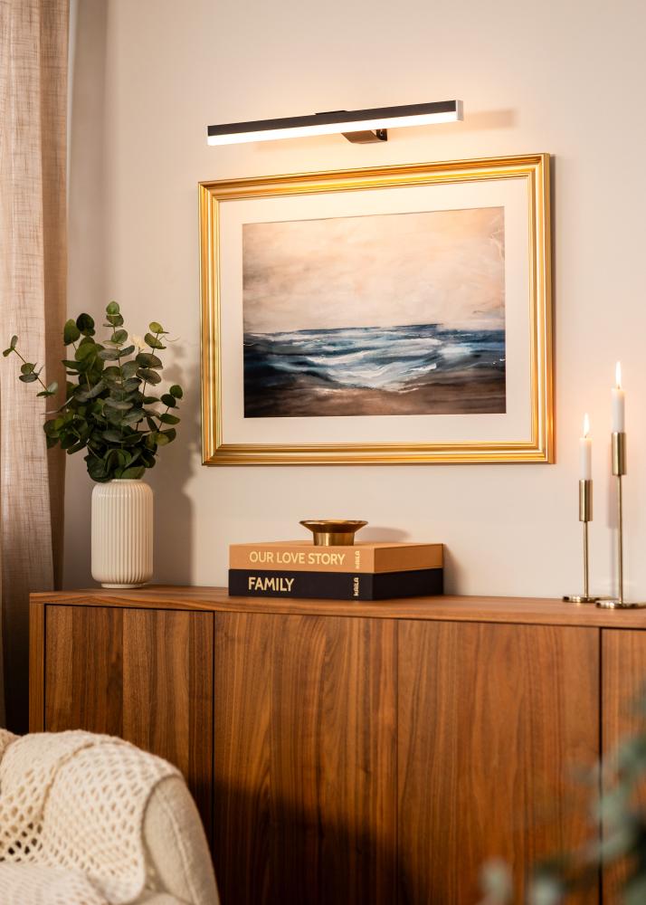 KAILA Radiate Cadre lumineux à piles 55 cm - Noir