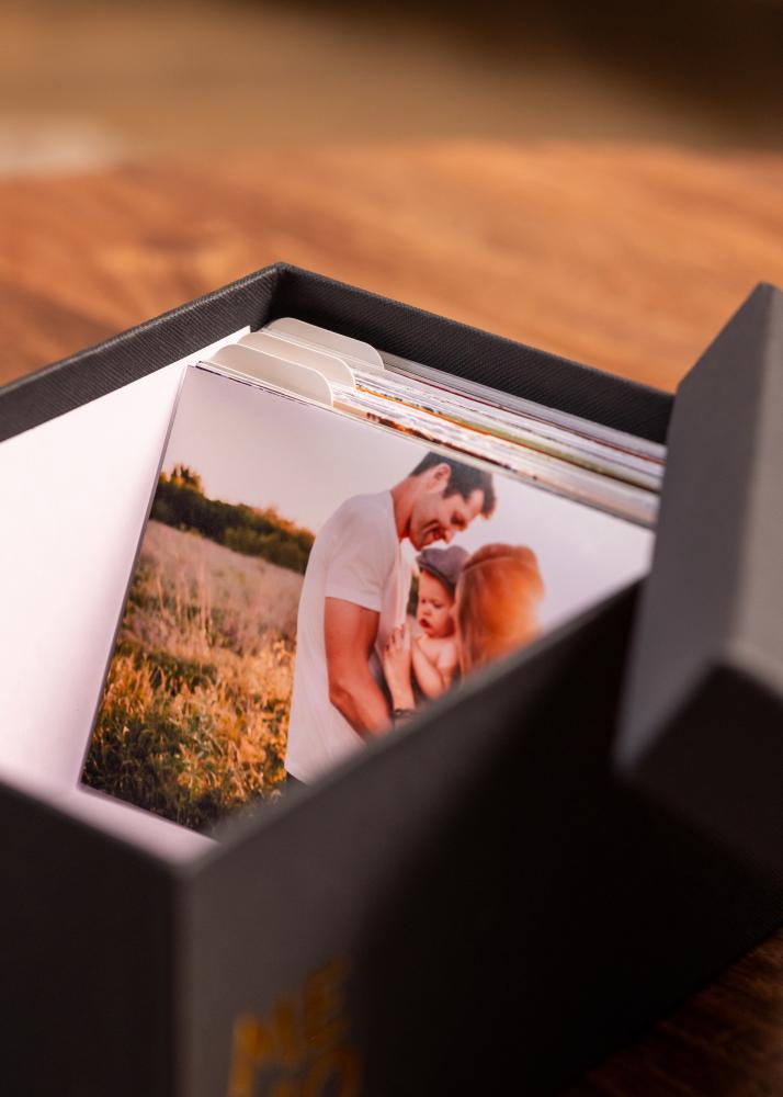 KAILA MEMORIES Boîte à photos (700 images en 10x15 cm) - Noir