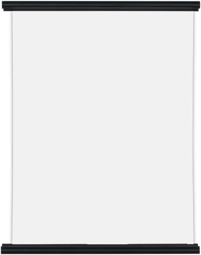 Support pour poster Aluminium Noir - 50 cm