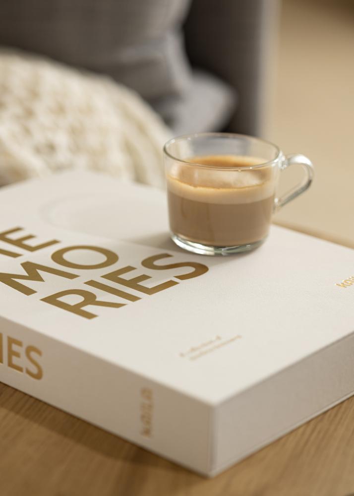 KAILA MEMORIES Warm Grey XL - Coffee Table Photo Album - 60 images en 10x15 cm