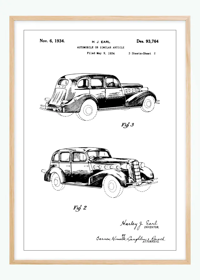 Dessin de brevet - La Salle II Poster