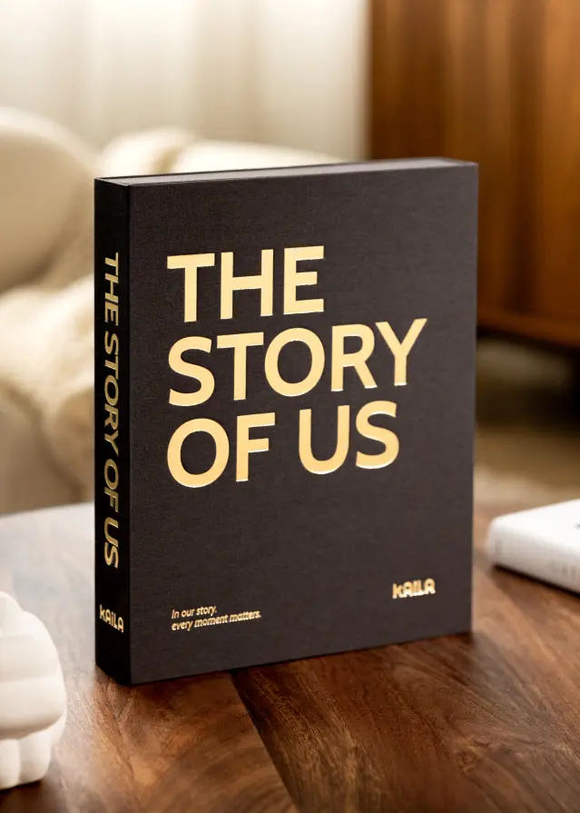 KAILA THE STORY OF US Black - Coffee Table Photo Album (60 Pages Noires)