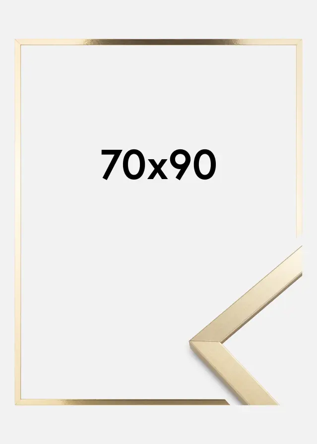 Cadre Trendy Verre Acrylique Or 70x90 cm