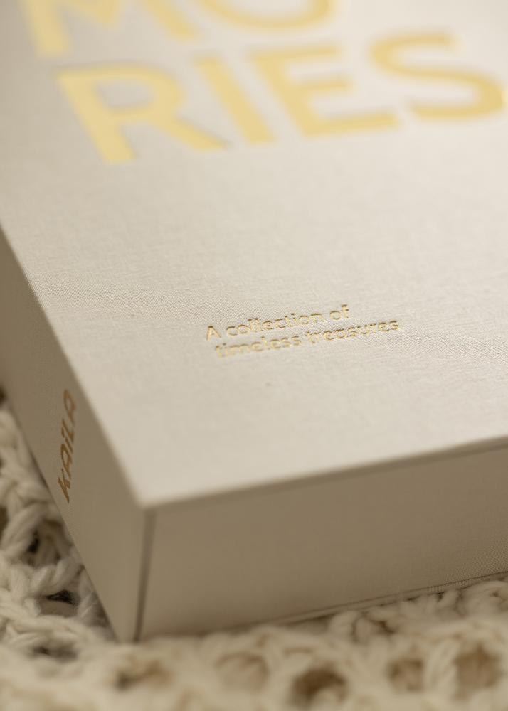 KAILA MEMORIES Warm Grey XL - Coffee Table Photo Album - 60 images en 10x15 cm