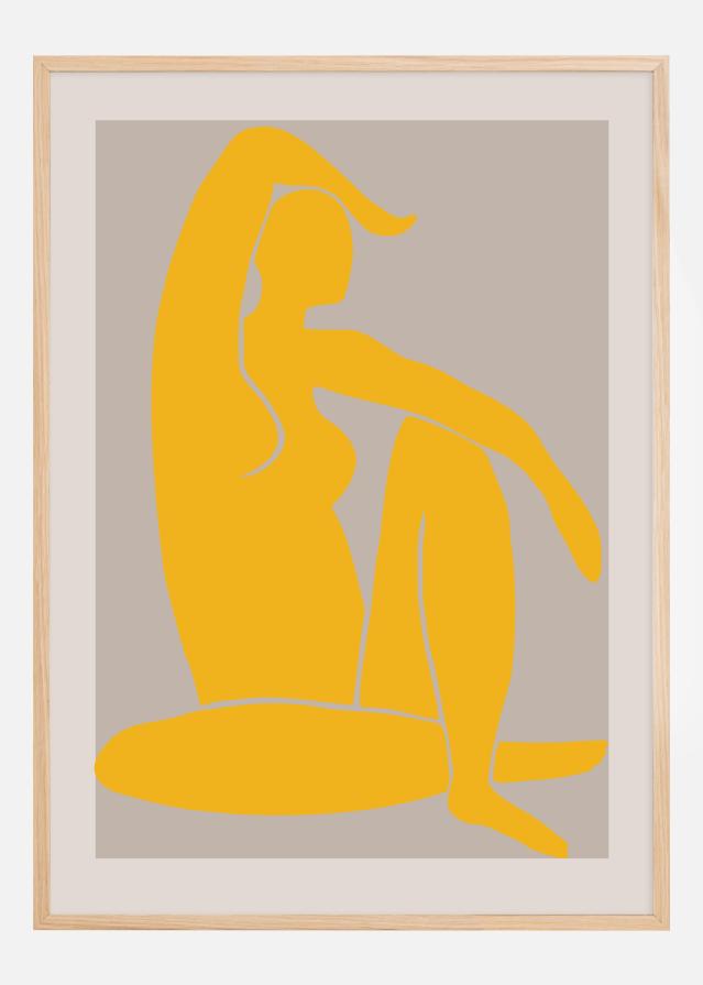 Yellow Figure Poster