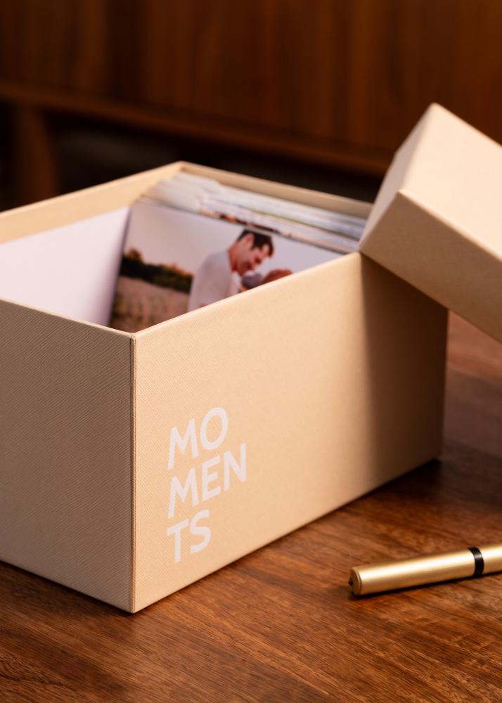 KAILA MOMENTS Boîte à photos (700 photos en 10x15 cm) - Crème