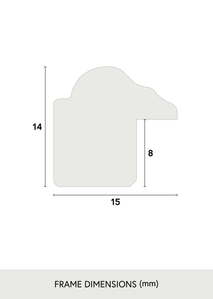 Cadre Horndal Verre Acrylique Noyer 40x40 cm