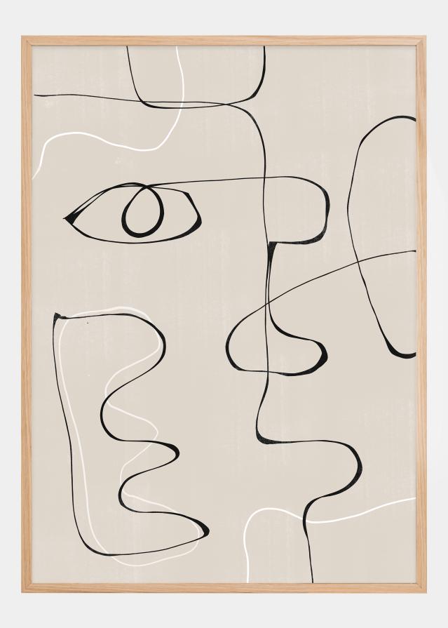 Abstract Face No2 Poster