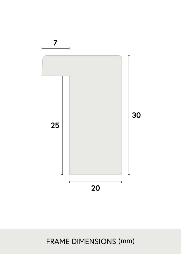 Cadre Björkö - Chêne blanchi à la chaux - Taille au choix
