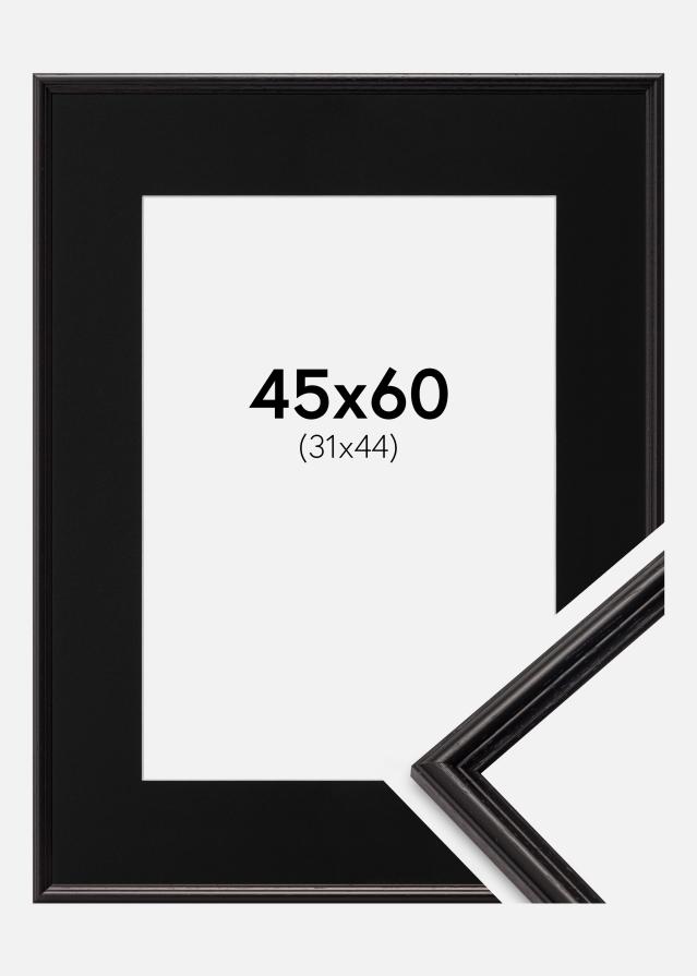 Cadre Horndal Noir 45x60 cm - Passe-partout Noir 32x45 cm