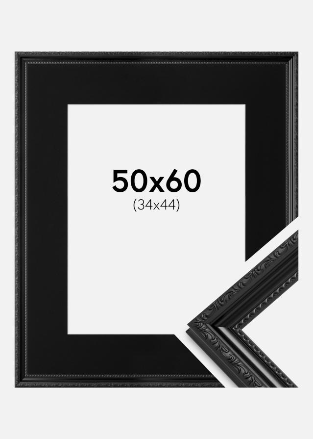 Cadre Abisko Noir 50x60 cm - Passe-partout Noir 35x45 cm