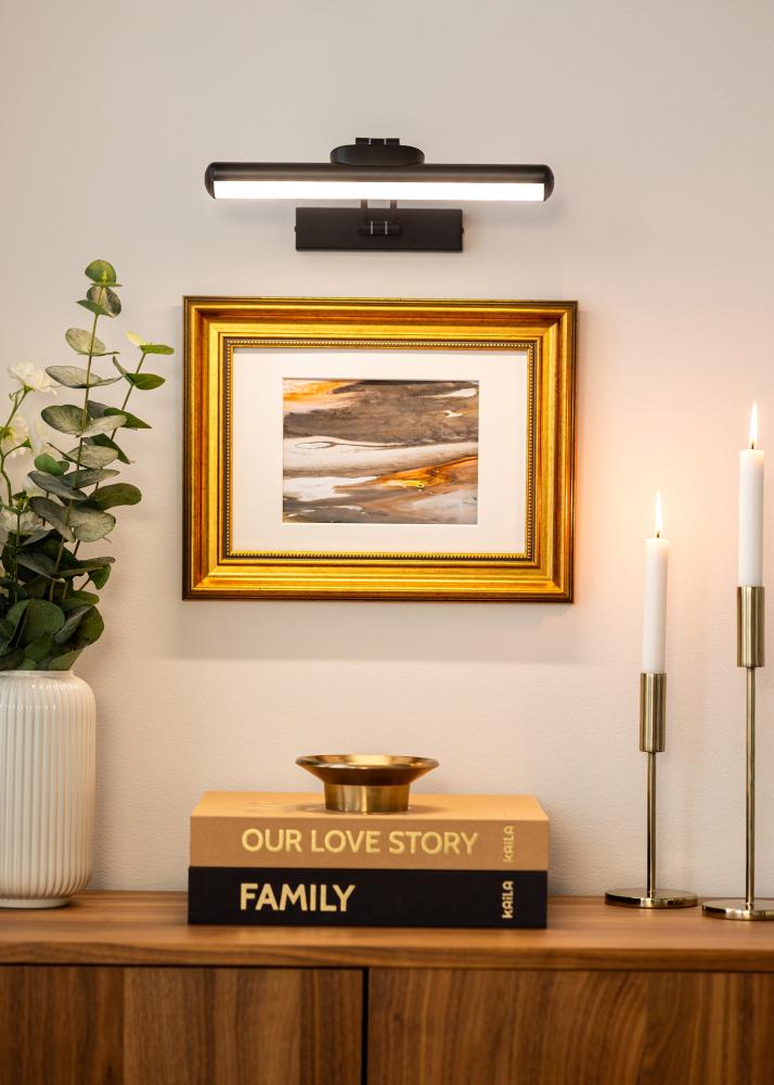 KAILA Lustre Cadre à piles pour tableaux 32 cm - Noir