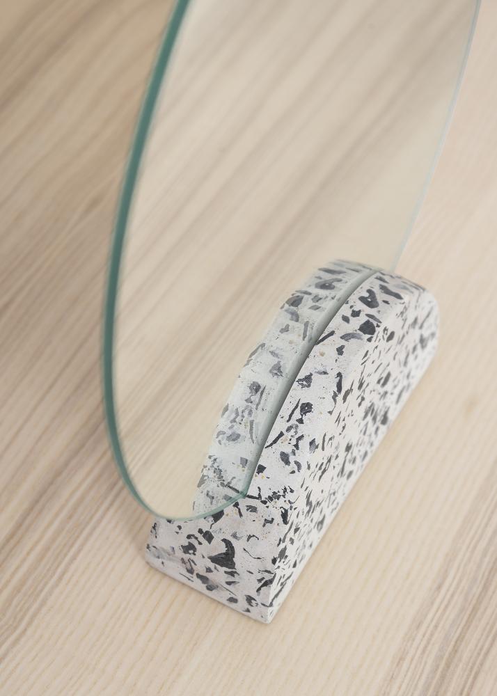 Bordsspegel Terrazzo ll Vit